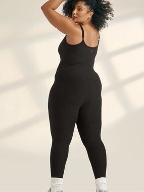 Beyond Yoga Spacegrey/Black Spacedy Uplevel Midi Jumpsuit Size XL